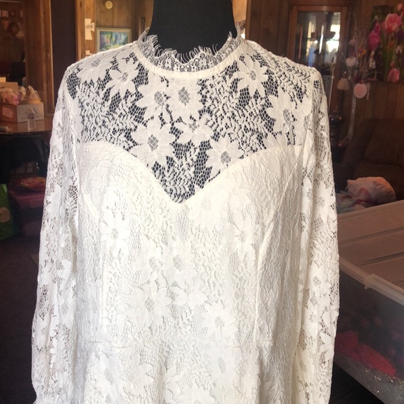 Beautiful White Lace SHEIN Curvy Dress plus size - Picture 12 of 17